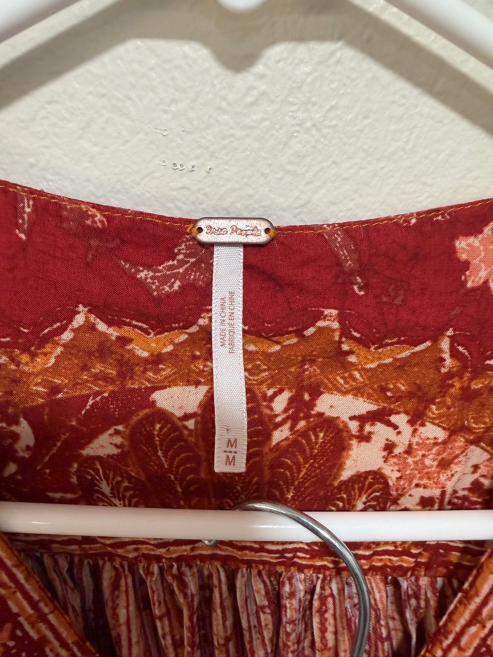 Free People Rust & Mustard Floral Tiered Maxi Skirt Set - Picture 2 of 7